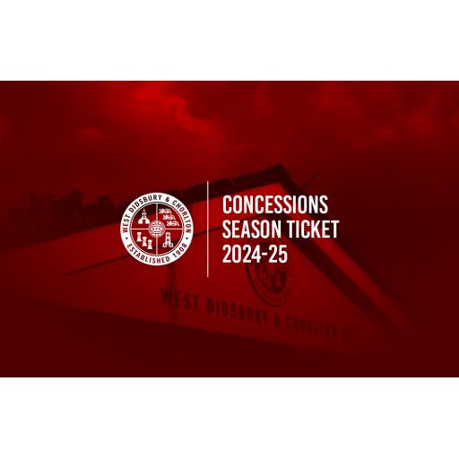 Season Ticket 2024/25 (Concession)